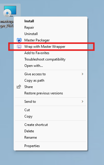 Right-click to wrap.