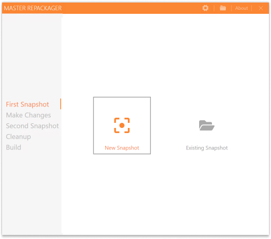 Creating first snapshot using Master Repackager