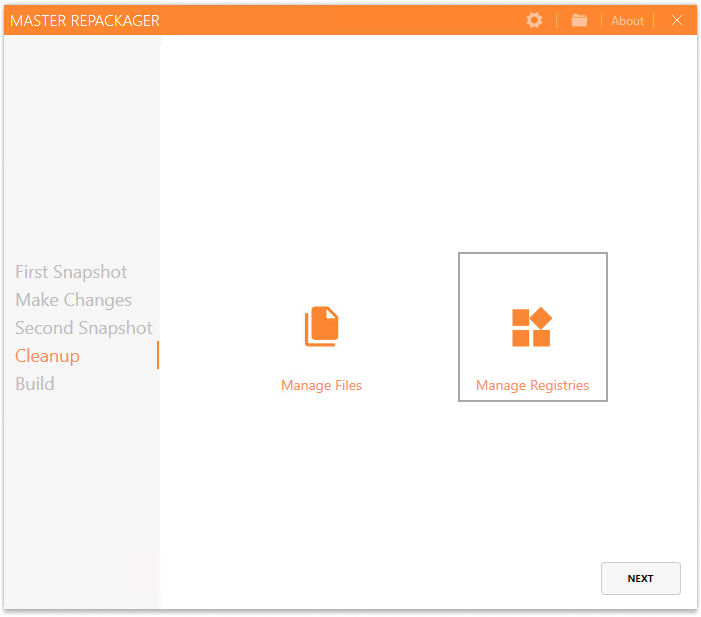 Master Repackager - manage registries