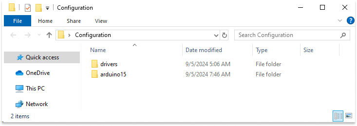 Adding libraries to Configuration folder