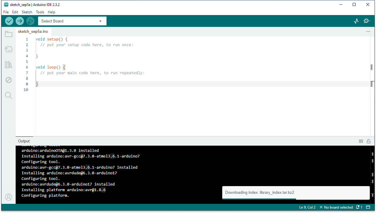 Arduino first launch