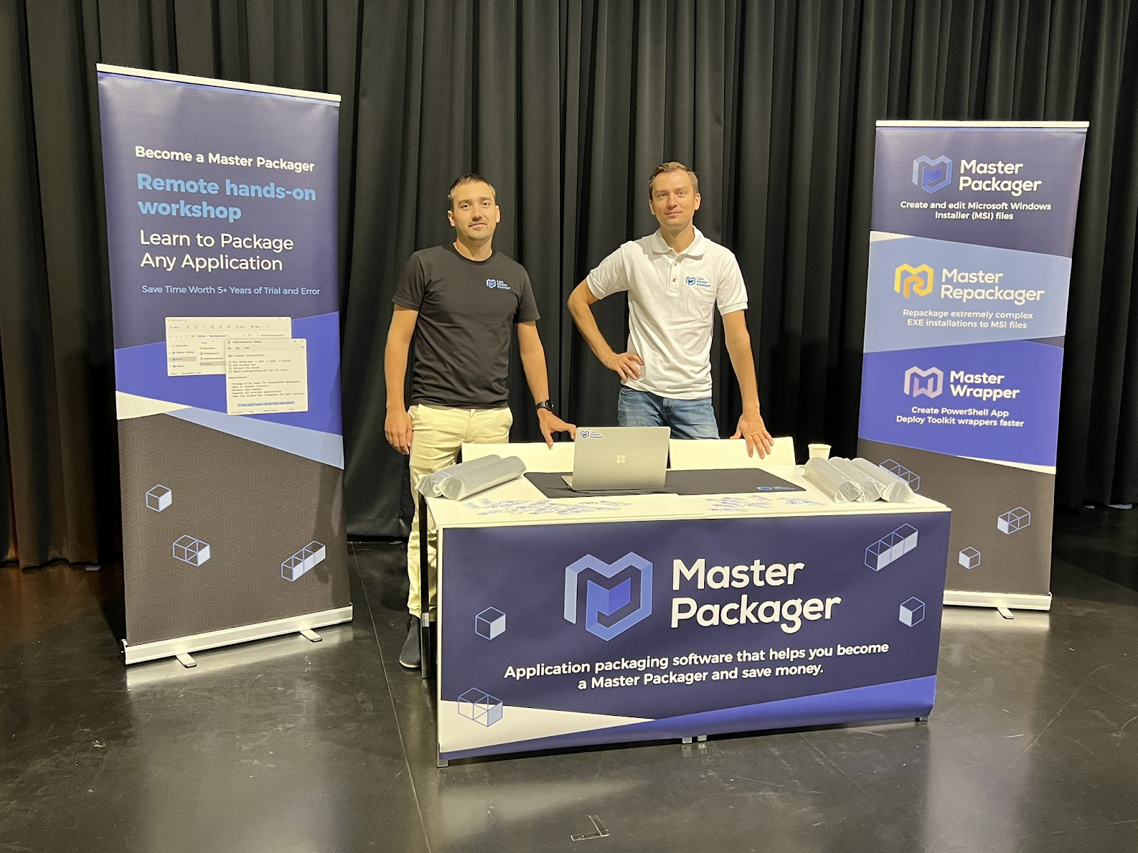 Master Packager team at their booth during AppManagEvent 2022