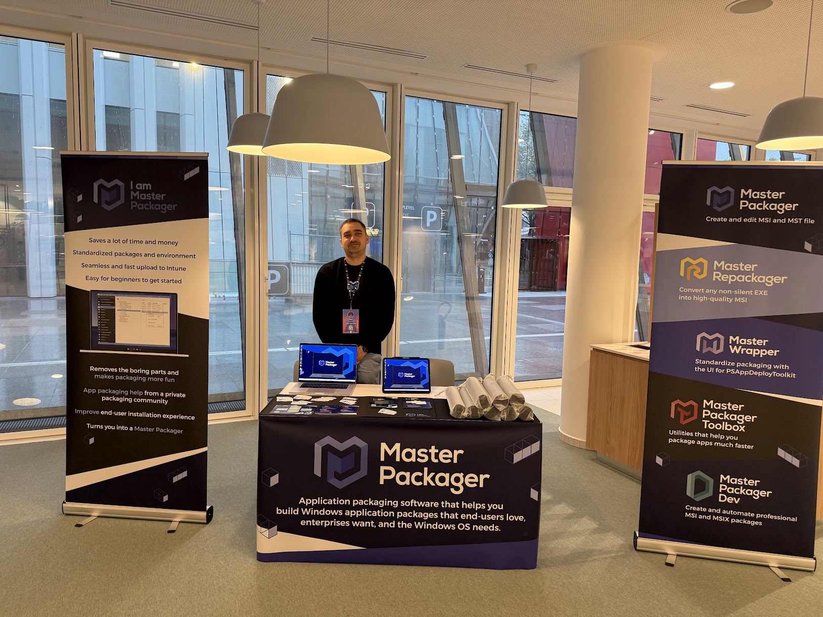 MEM Summit 2025 Master Packager booth.