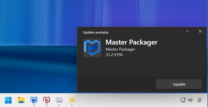 Notification when launching the app and there is a newer version available.
