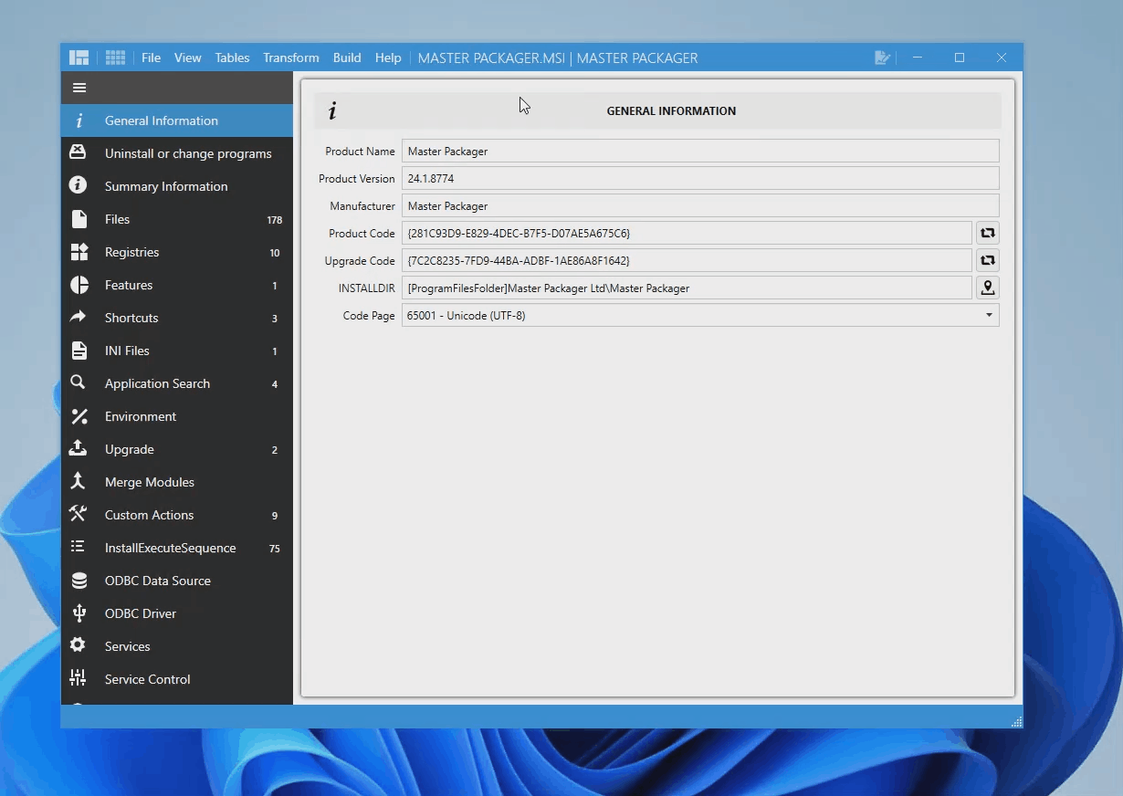 Visual of Master Packager's functionality, demonstrating the installation of MSIX packages using predefined Custom Actions.
