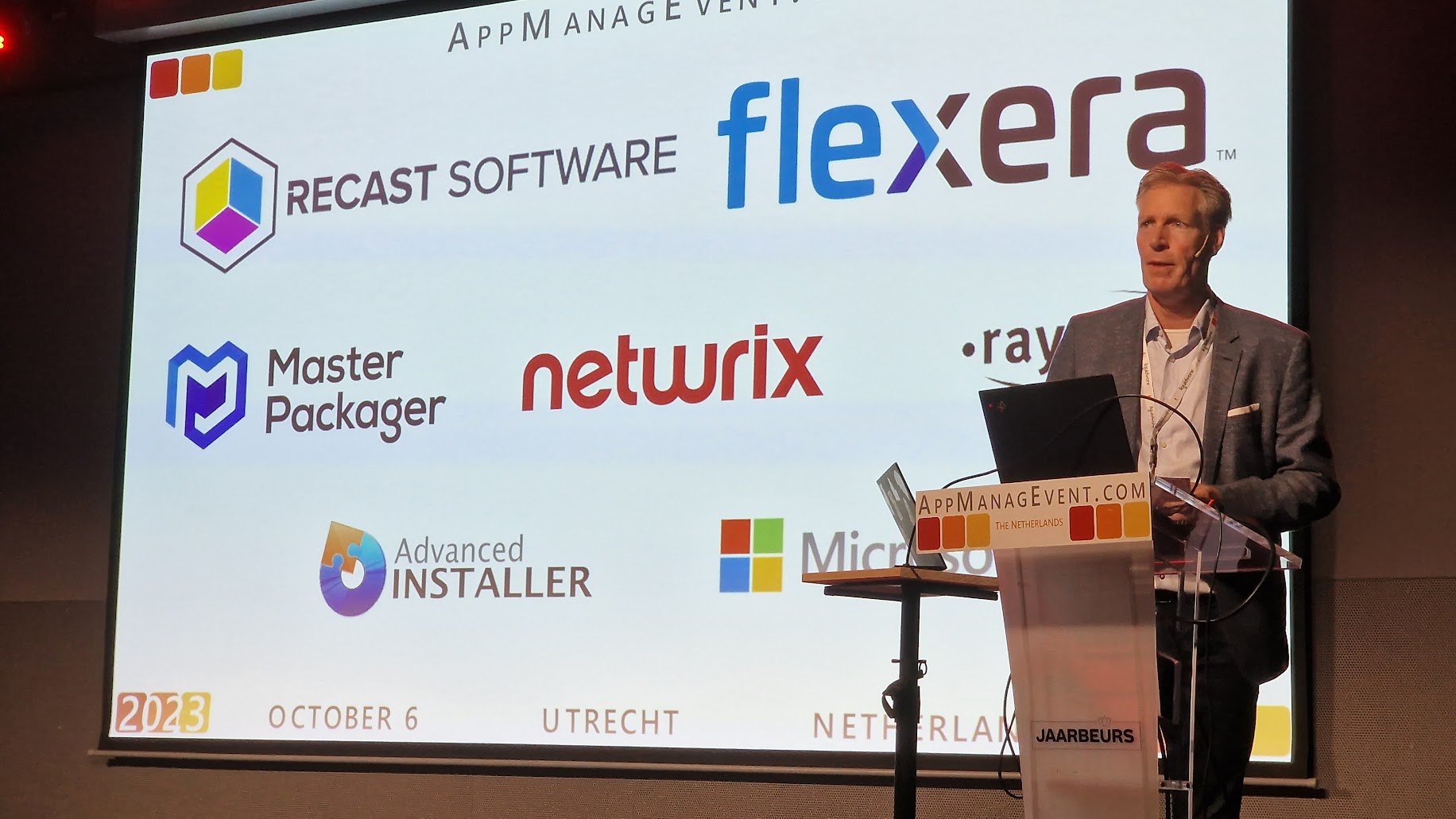AppManageEvent sponsors and Master Packager Logo