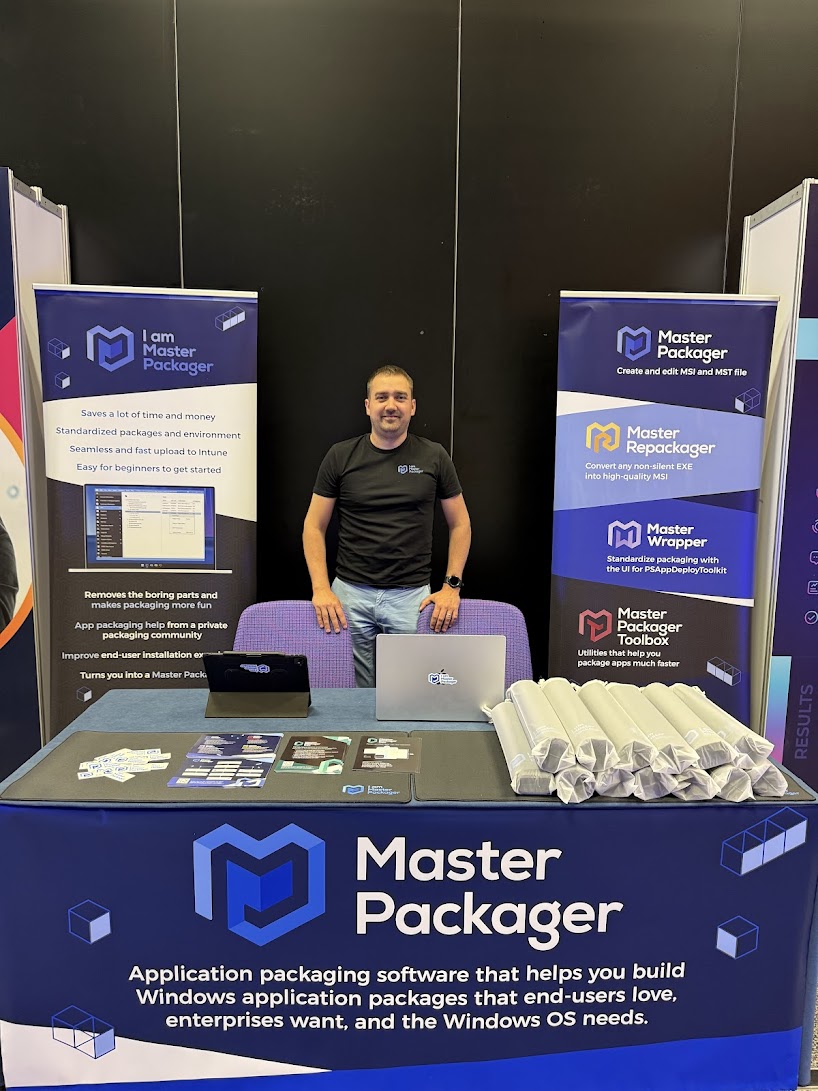 Master Packager booth.